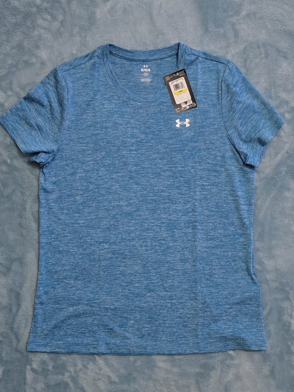 Under Armour Men's Tech Heathered Short Sleeve Tee - Blue